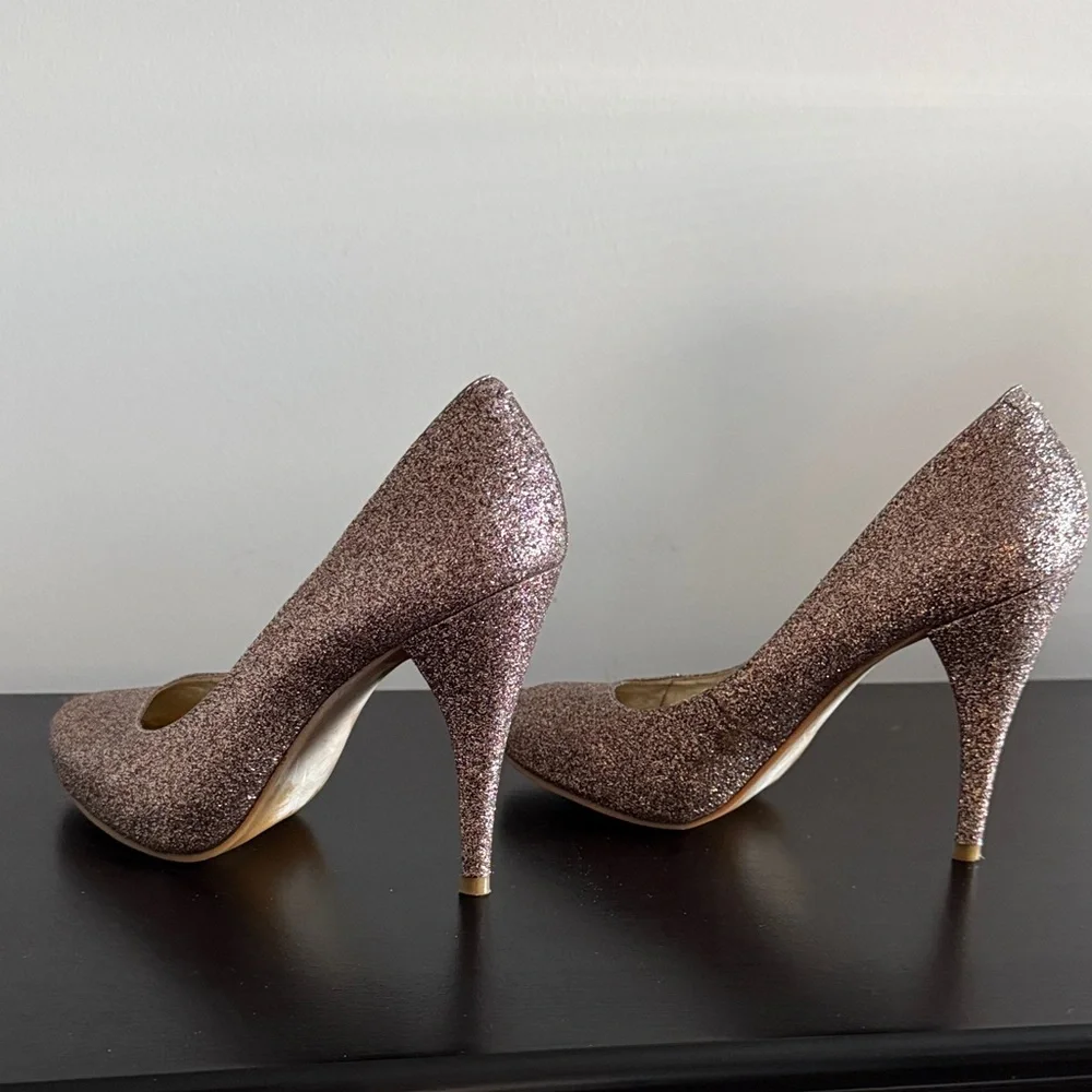 Steve Madden Glitter‎ Heels Sz 6.5